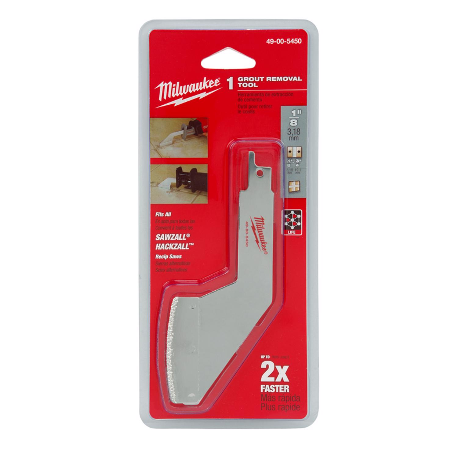 MW HACKZALL/SAWZALL 5 in. Carbide Grit Grout Removal Tool 1 pk