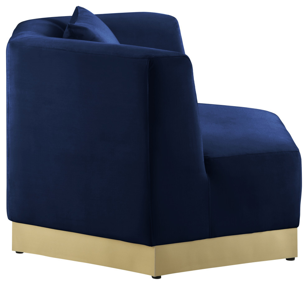 Marquis Velvet Upholstered Set   Contemporary   Armchairs And Accent Chairs   by Meridian Furniture  Houzz