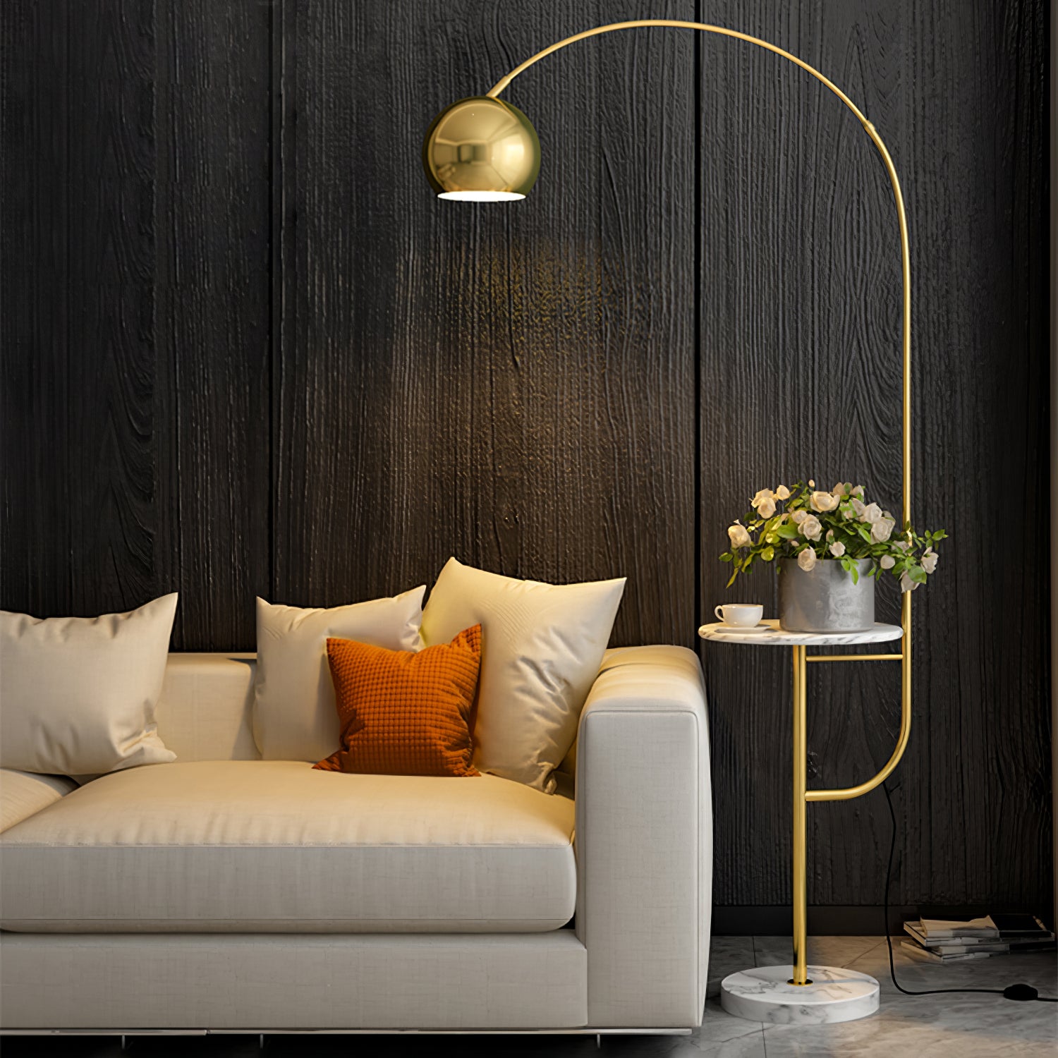 Arc Nightstand Floor Lamp