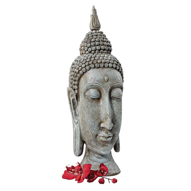 Design Toscano Sukhothai Buddha Inspired Garden Sculptural Bust Green