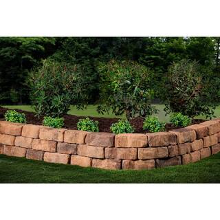 Oldcastle Mini Beltis 3 in. H x 8 in. W x 4 in. D Harvest Blend Concrete Retaining Wall Block Pallet (378-PiecePallet) 16252111