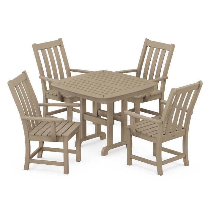 Polywood Vineyard 5-Piece Dining Set in Vintage Finish PWS660-1-V