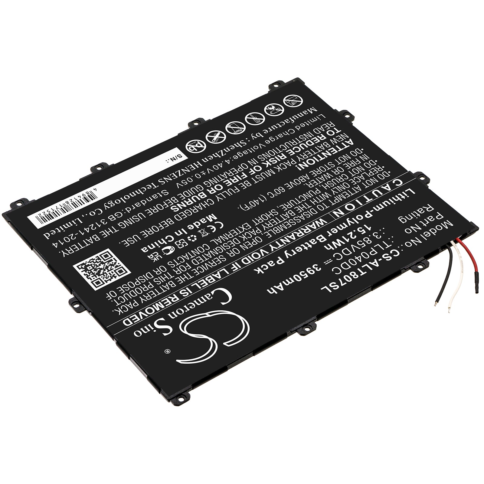 Alcatel One Touch Pixi 3 8 OT8070 Replacement Battery BatteryClerkcom Tablet