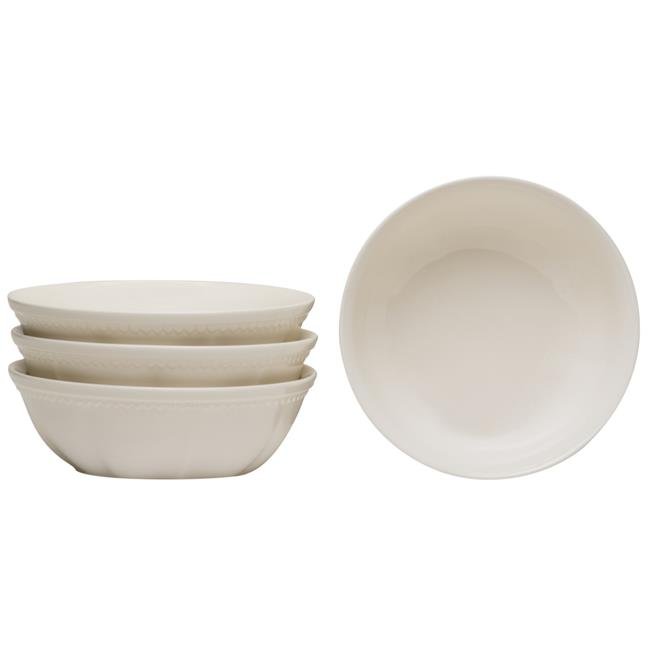 Red Vanilla FN900-421 30 oz Classic White Cereal and Soup Bowl - 7 in. - Set of 4