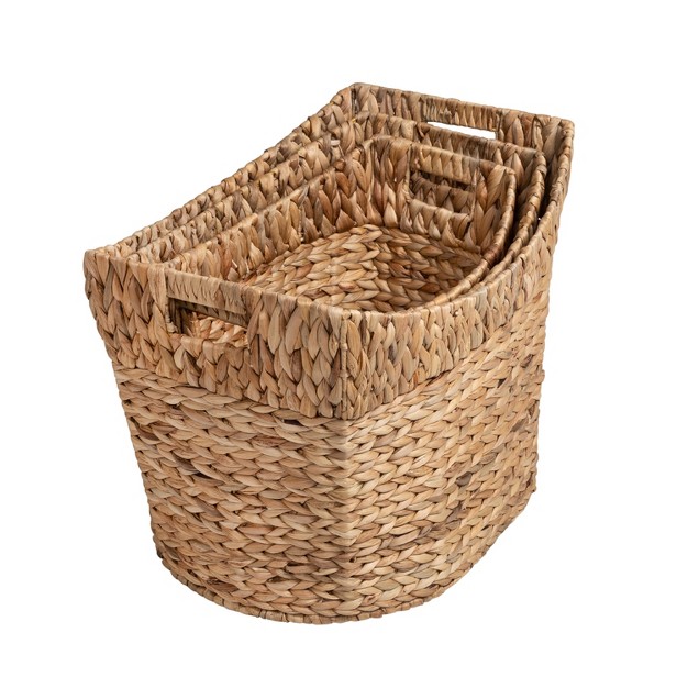 Honey can do 3pc L Nesting Natural Baskets