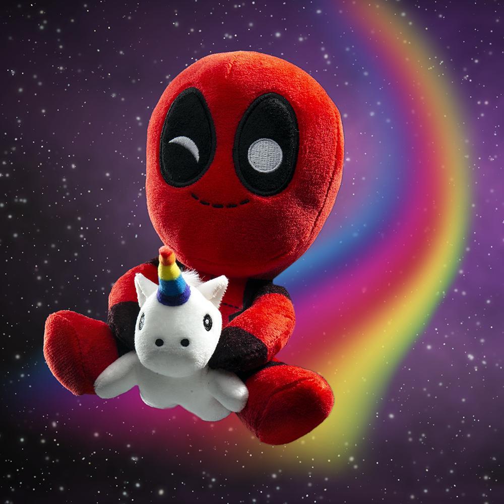 Marvel Deadpool Riding a Unicorn Plush by Kidrobot