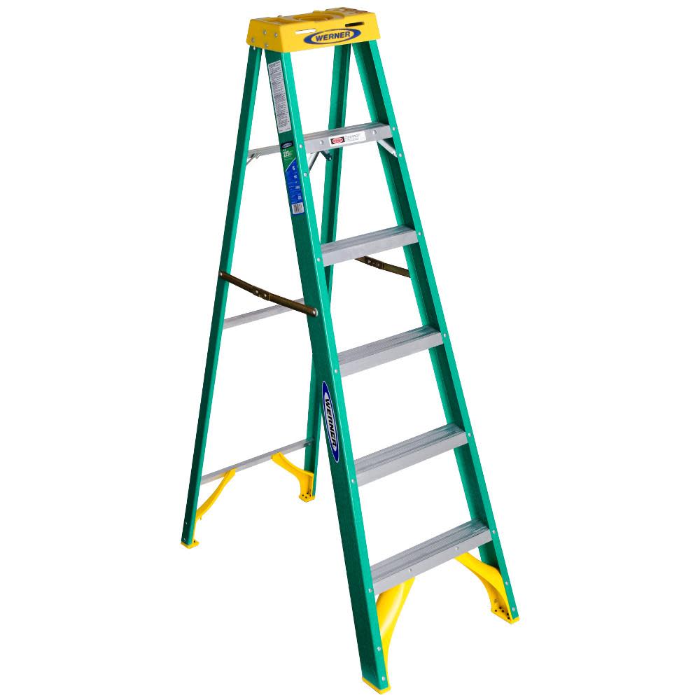 6 Ft. Type II Fiberglass Step Ladder