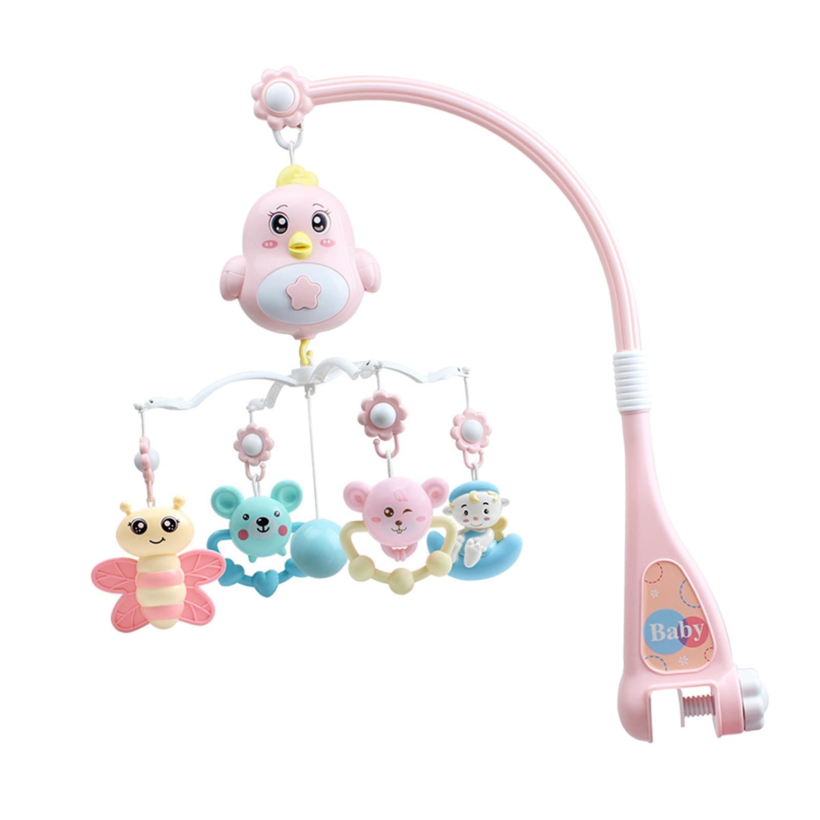 Musical Crib Mobile Hanging Rotating Rattles for Ages 0+ Months Nursery Toys