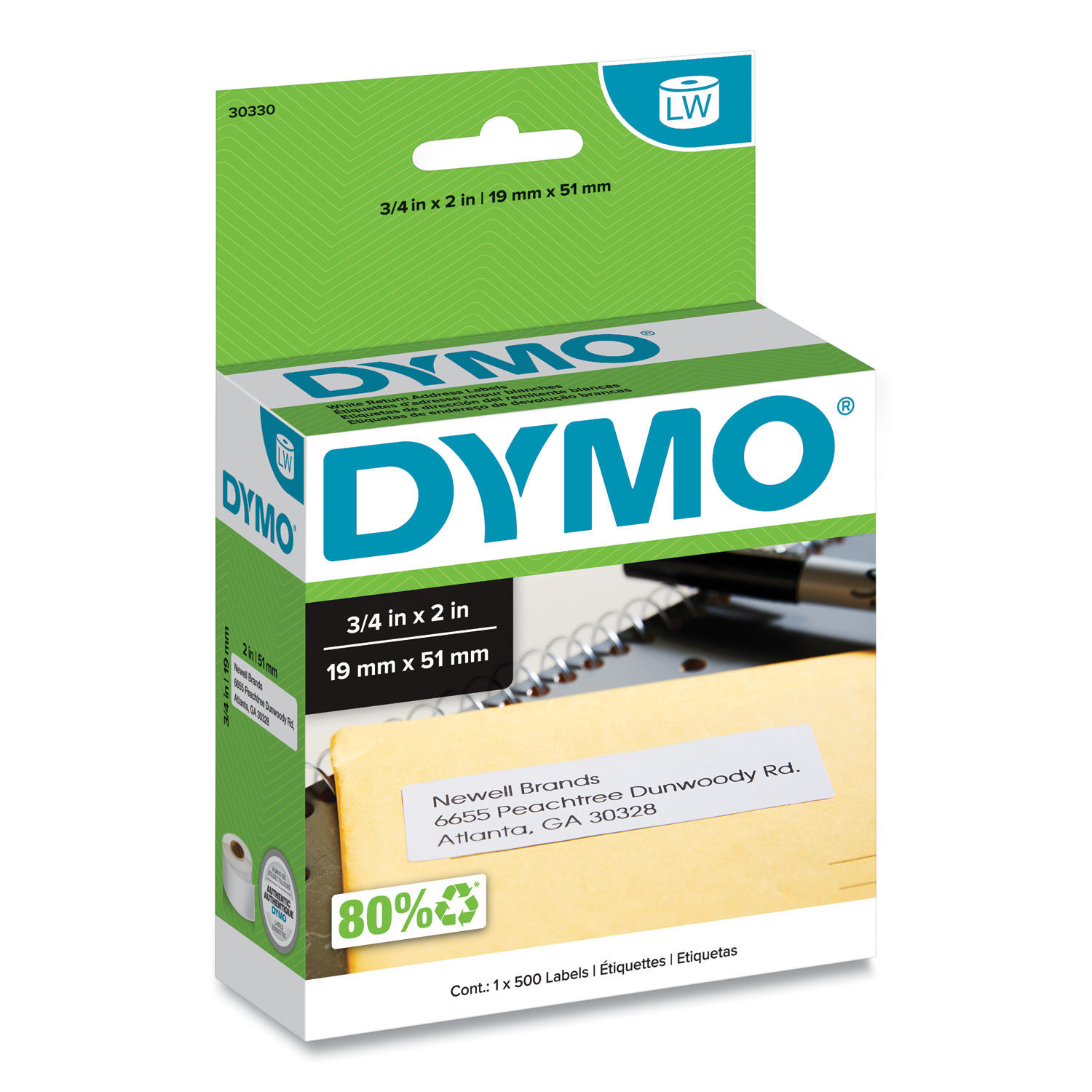 LabelWriter Return Address Labels by DYMOandreg; DYM30330