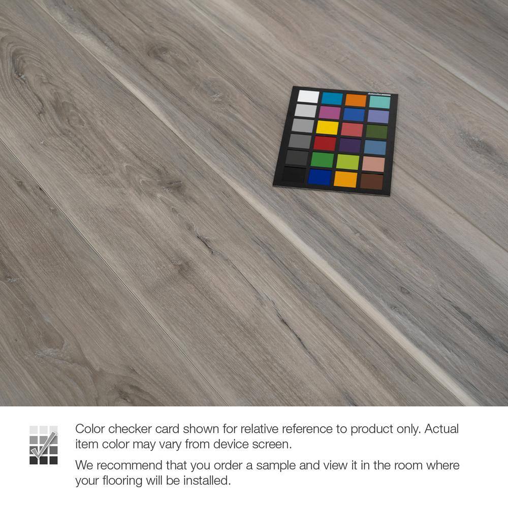 Lifeproof Banff Gray Hickory 22-MIL x 7.1 in. W x 48 in. L Click Lock Waterproof Luxury Vinyl Plank Flooring (19.1 sq. ft.case) HLVSPC028-C