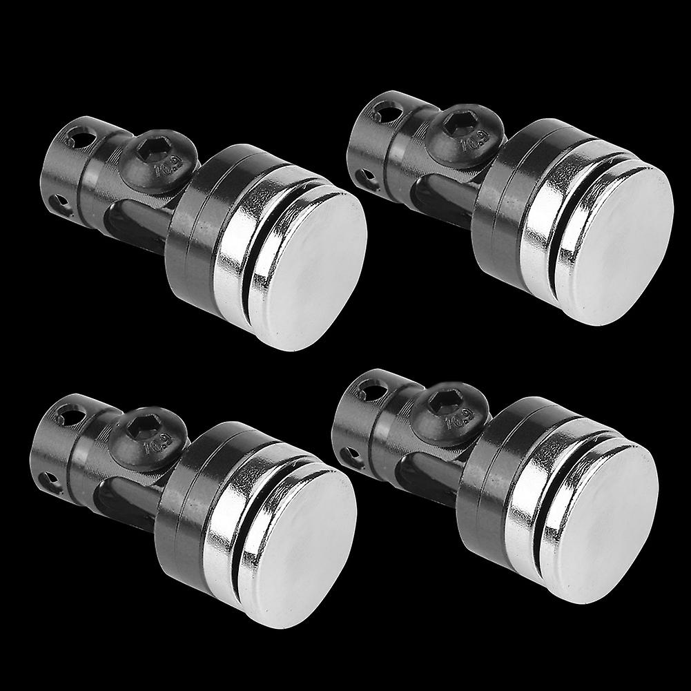 4pcs Aluminum Magnetic Stealth Invisible Body Post Mount For Scx10 4wd 1:10 Rc Car Black