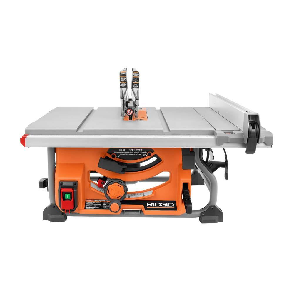 RIDGID 15 Amp 10 in. Portable Jobsite Table Saw (No Stand) R4518NS