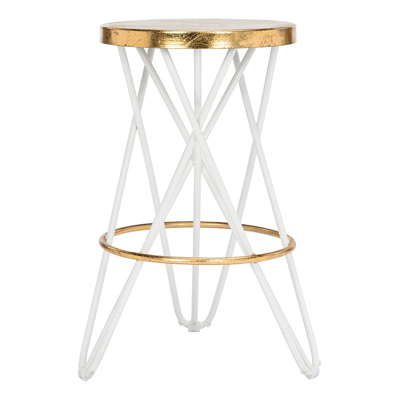 Safavieh Lorna Gold Finish Counter Stool