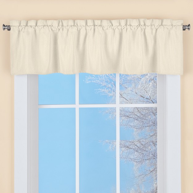 Collections Etc Solid Textured Swag Window Valance With Rod Pocket Top For Easy Hanging Classic Home Decor For Any Room