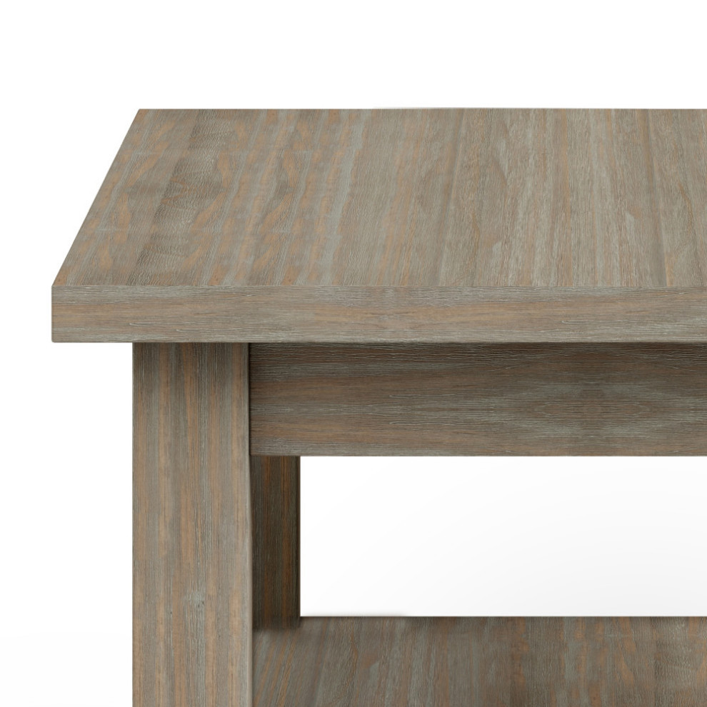 Warm Shaker Solid Wood 14 quotRustic Narrow Side Table   Farmhouse   Side Tables And End Tables   by Simpli Home Ltd.  Houzz