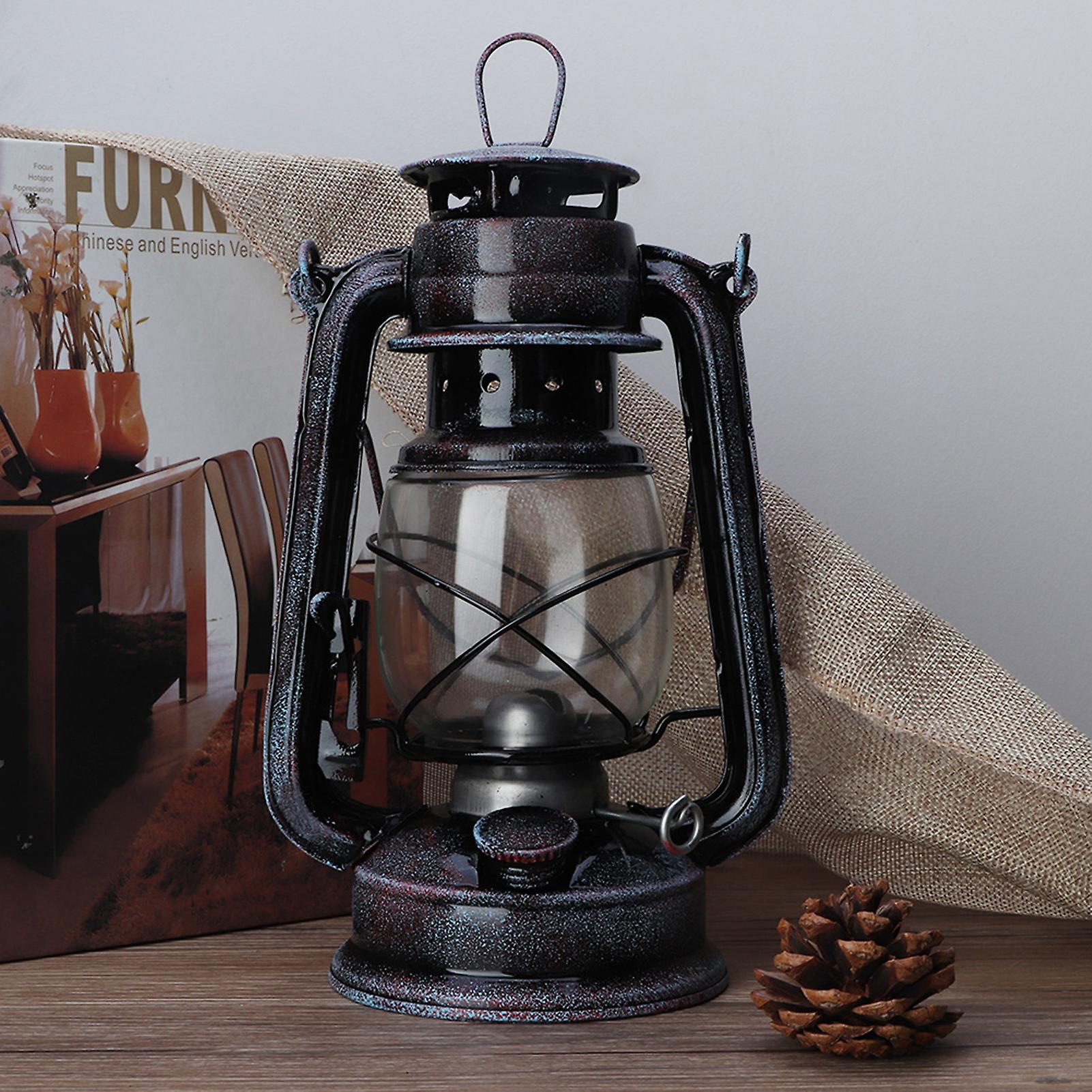 24cm Classic Kerosene Lamp Vintage Kerosene Lantern Oil Lamp Portable Outdoor Camping Lights