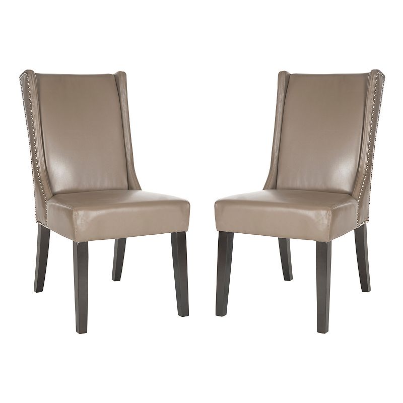 Safavieh 2-pc. Sher Leather Side Chair Set