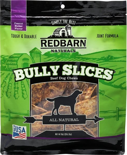 Redbarn Bully Slices Peanut Butter Flavor Beef Dog Treats