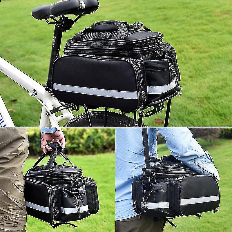 Bicycle Mountain Bike Bag Rear Rack Bag Double Pack Saddle Bag