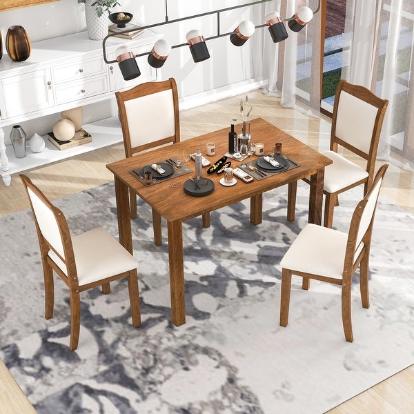 3-Piece Dining Table Set with Bar Table and 2 Chairs