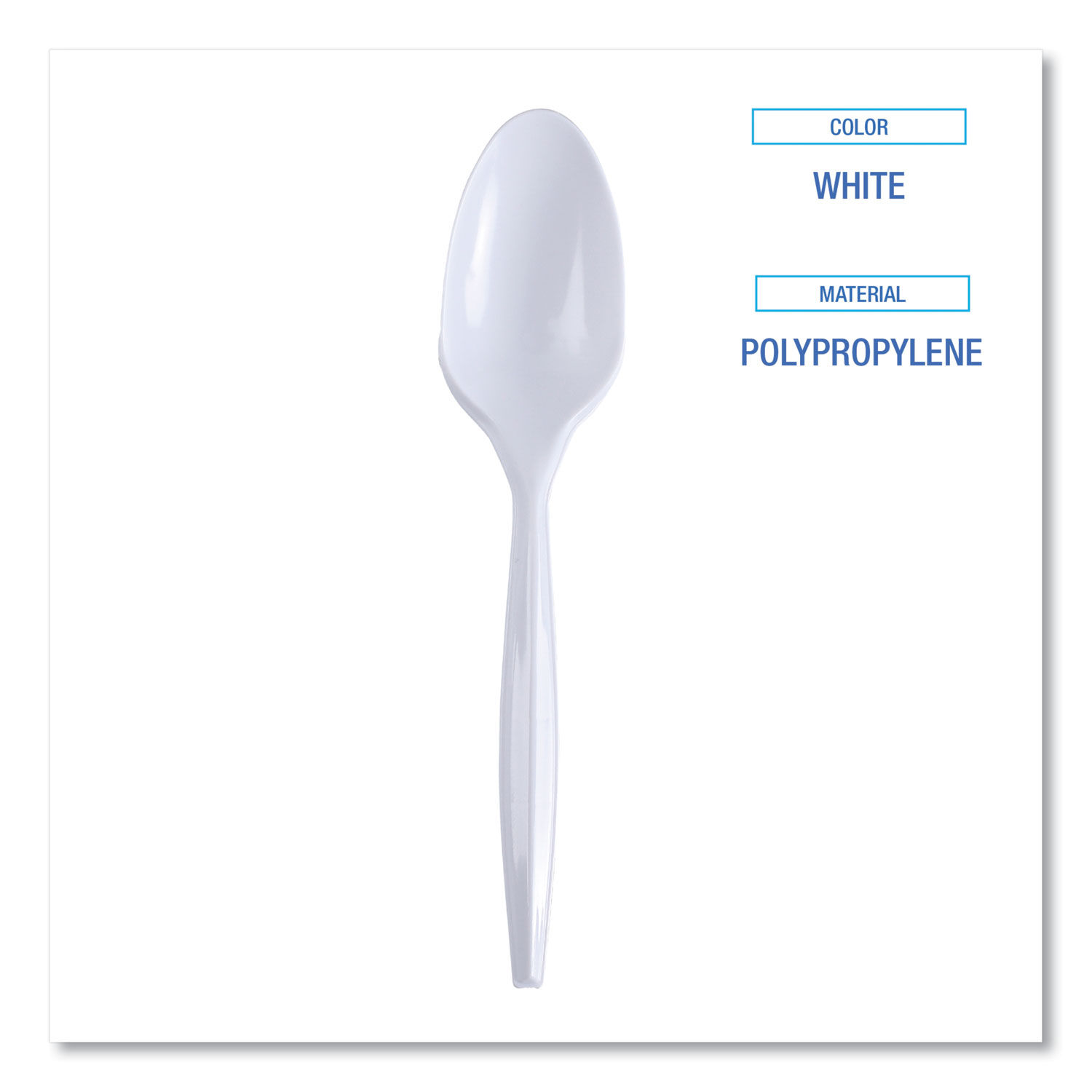 Mediumweight Wrapped Polypropylene Cutlery by Boardwalkandreg; BWKSPOONIW