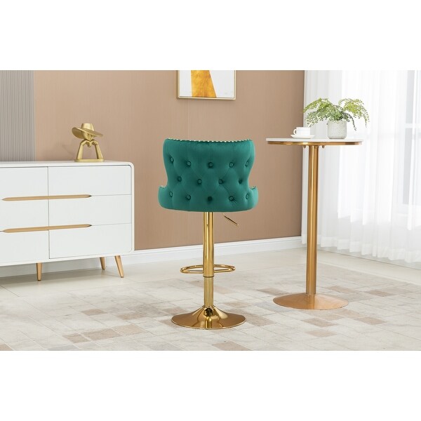 Bar Stools with Back and Footrest Adjustable Height Bar Chairs