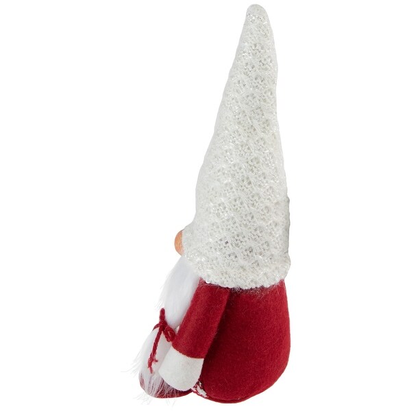 Nordic Girl Gnome w Pigtails Christmas Figure