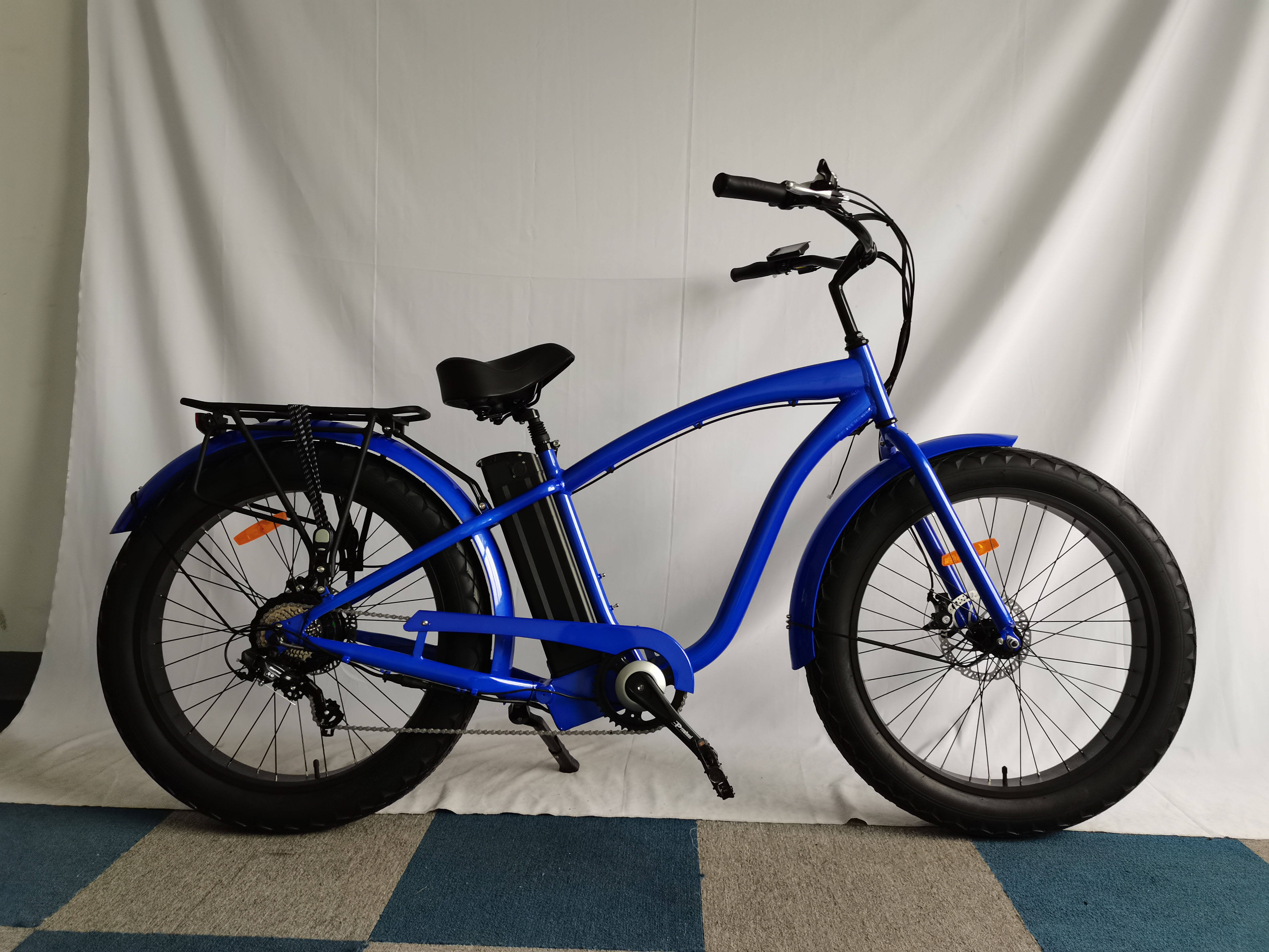 Mid Drive Cargo Ebike 21AH Battery Full Suspension Electric Bike 26 Inch Fat Tire Mountain Bike Electric Cycle