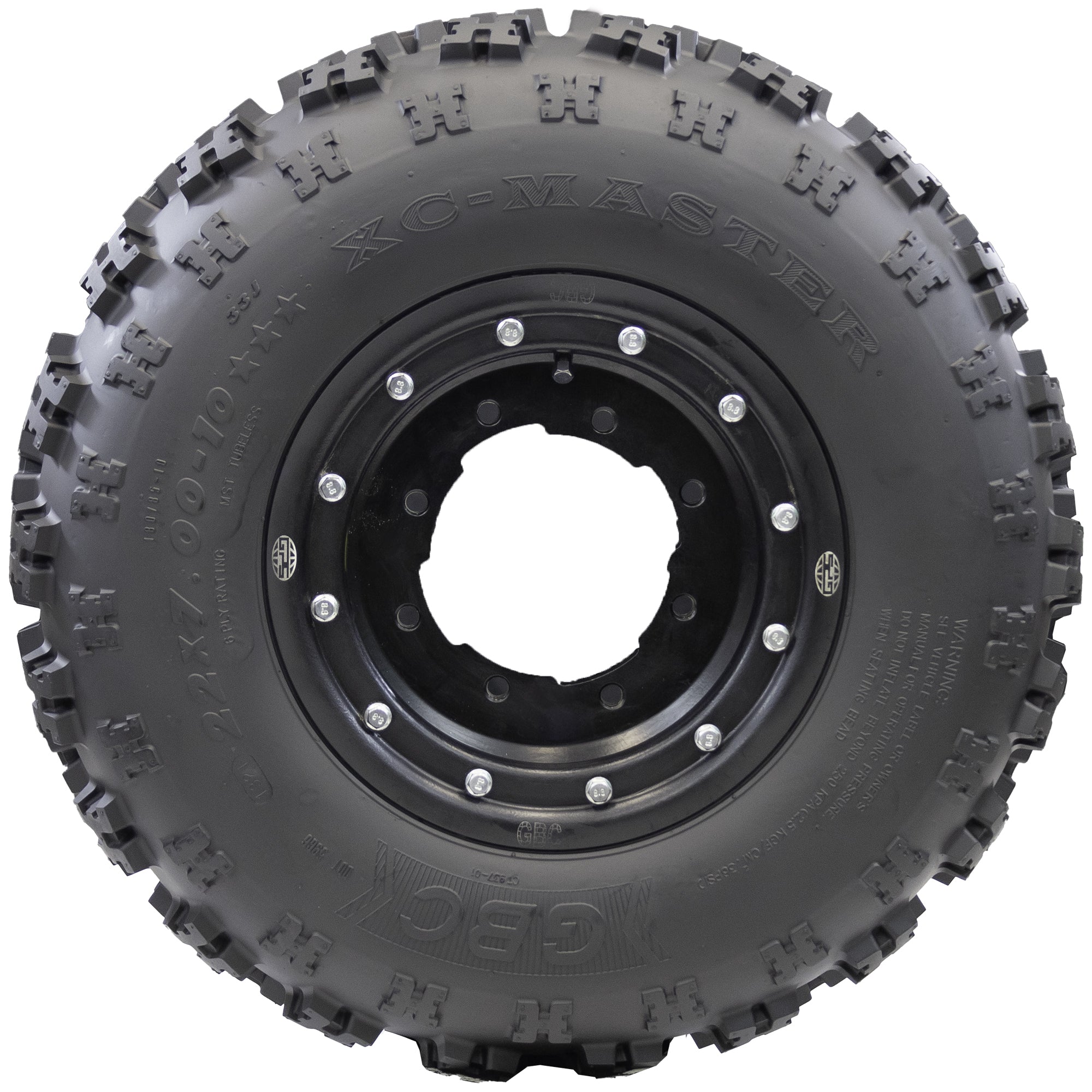 GBC XC-Master 23x7-10 6-Ply rated front ATV Tire， Cross-Country All-terrain， 1 tire， no wheel