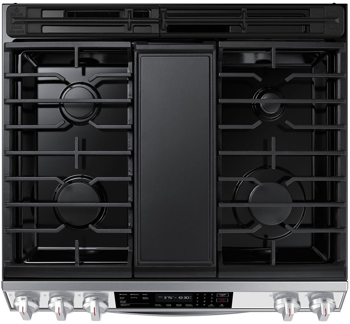  ADA 6 Cu. Ft. White Glass BESPOKE Smart Slide-In Gas Range With Air Fry and Convection