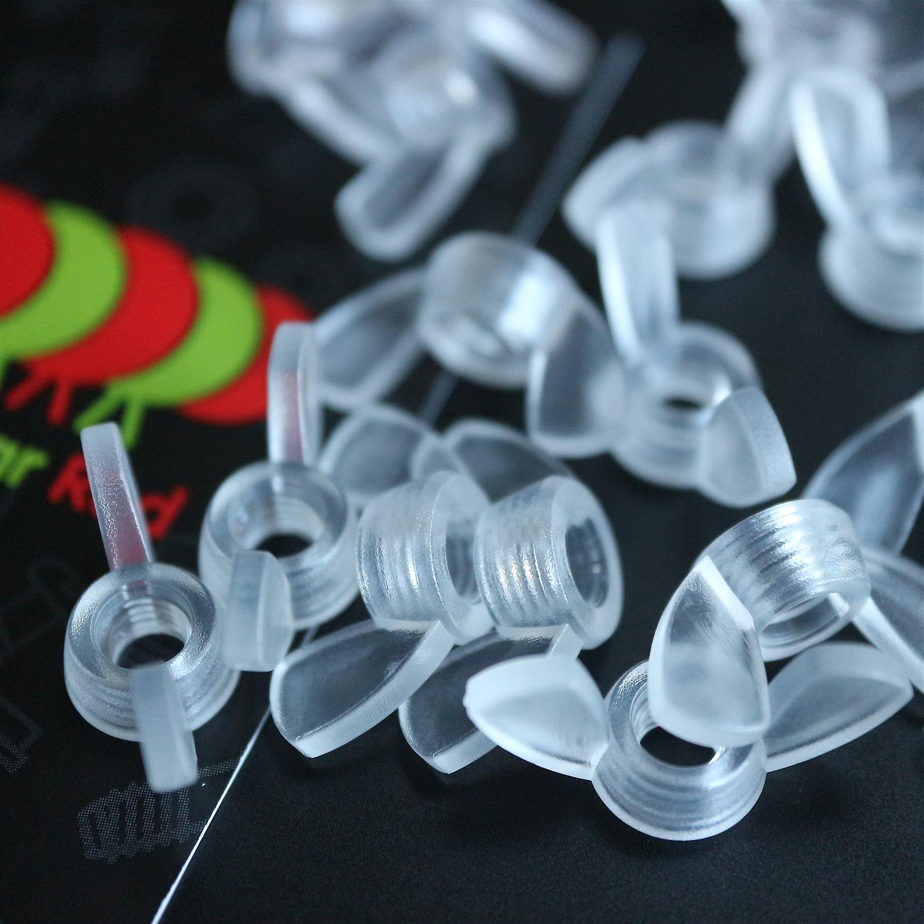 20x  Clear， Plastic， Acrylic M5 Butterfly， Wing Nuts