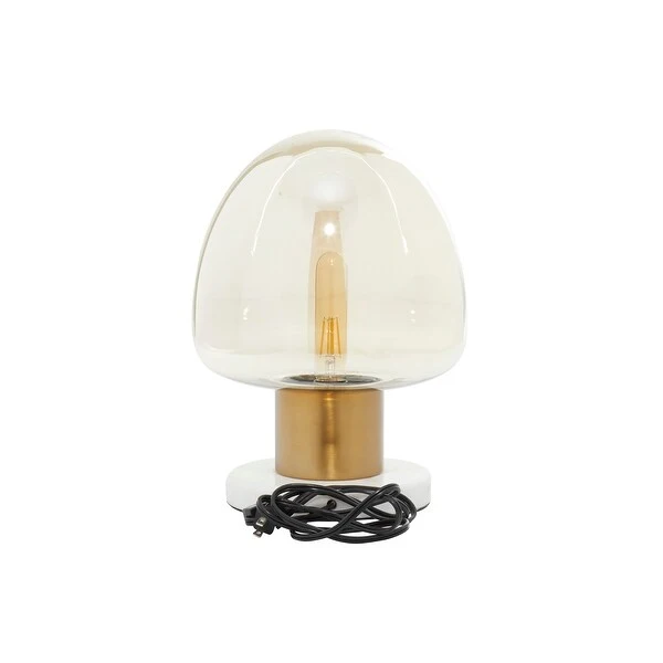 Gold Metal Modern Table Lamp 14 x 10 x 10 - 10 x 10 x 14