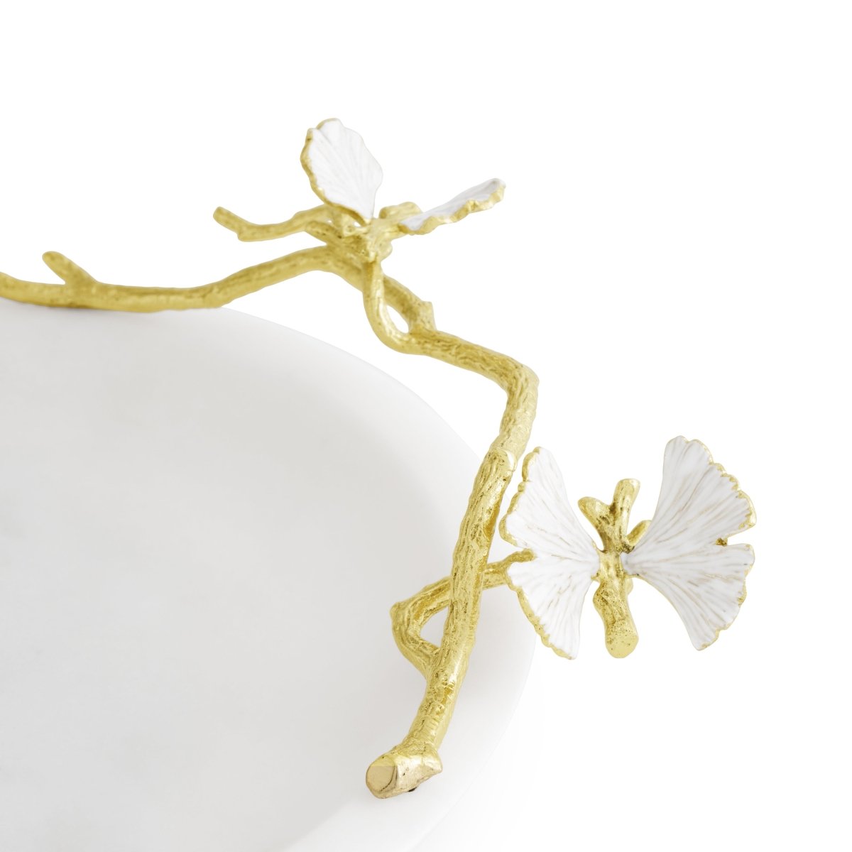 Butterfly Ginkgo Gold Trinket Dish