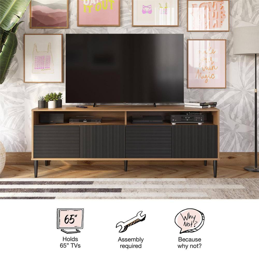 Mr. Kate Daphne 62.4 in Taupe TV Console Fits TV's up to 65 in. with Doors 8961319COM