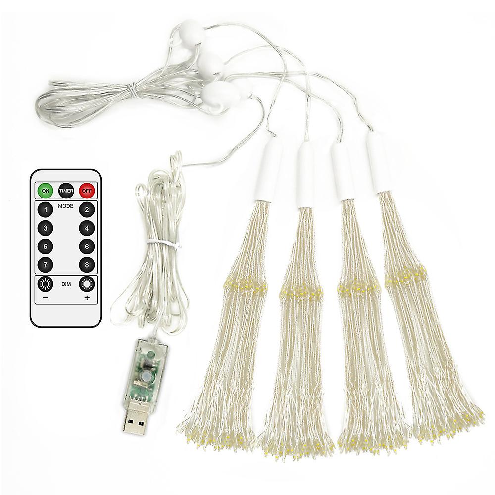 Christmas Firework Lamp Led String Light Dandelion Light Decoration Remote Control Garden Lights Christmas Decoration