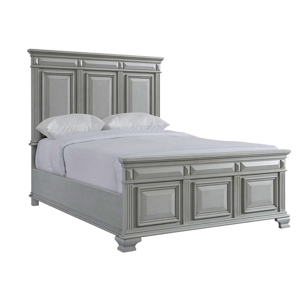 Picket House Furnishings Trent Panel 6PC Bedroom Set in Grey - - 31144736