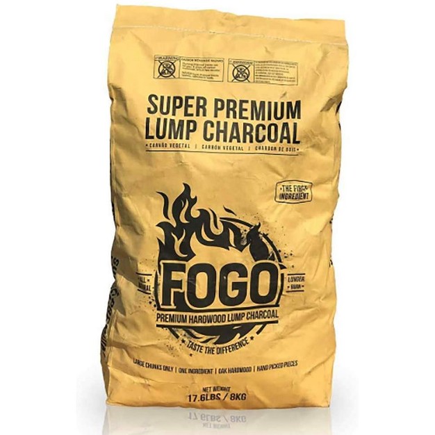 Fogo Super Premium Hardwood Lump Charcoal Natural Large Sized Lump Charcoal For Grilling And Smoking Restaurant Quality