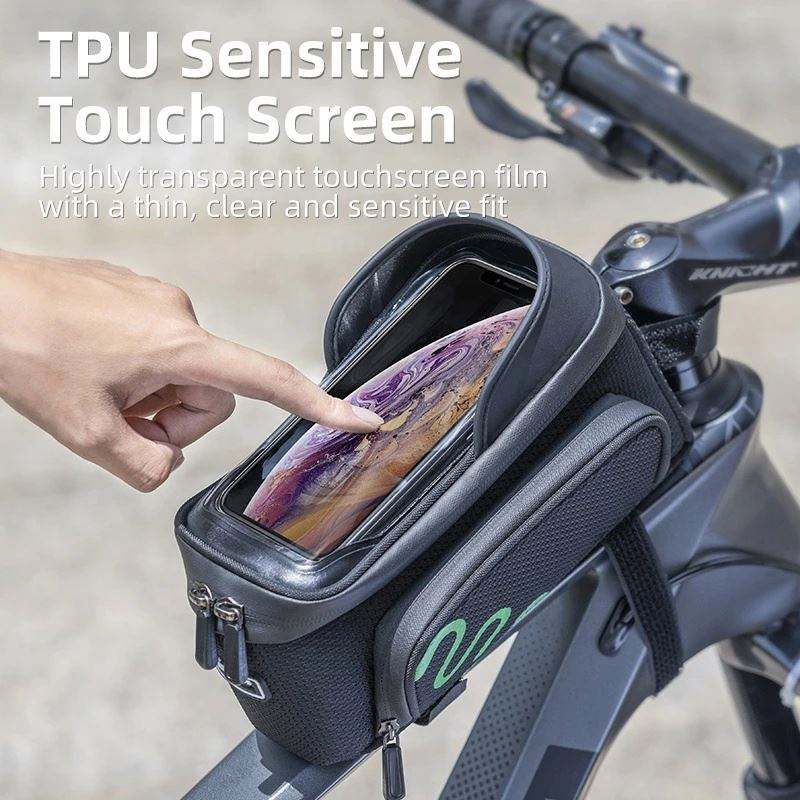 Bicycle Frame Bag Cycling Touch Screen Cycling Bag Top Front Tube MTB Road Bike Bag Phone Case Bike Accessories