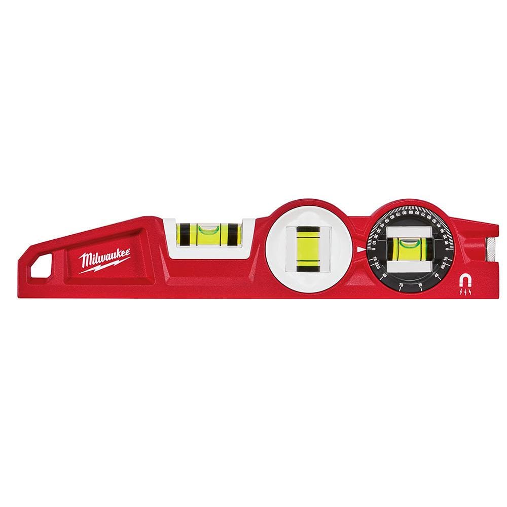 Milwaukee 10 in. /24 in. /48 in. /78 in. REDSTICK Magnetic Box and Torpedo Level Set MLBXCM78