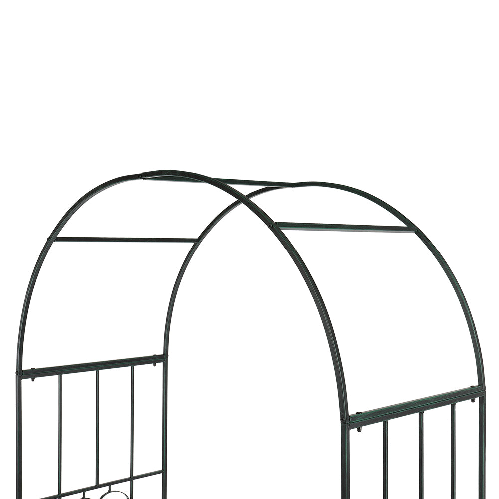 Kmowoo Arc Roof Wrought Iron Arch Plant Climbing Frame