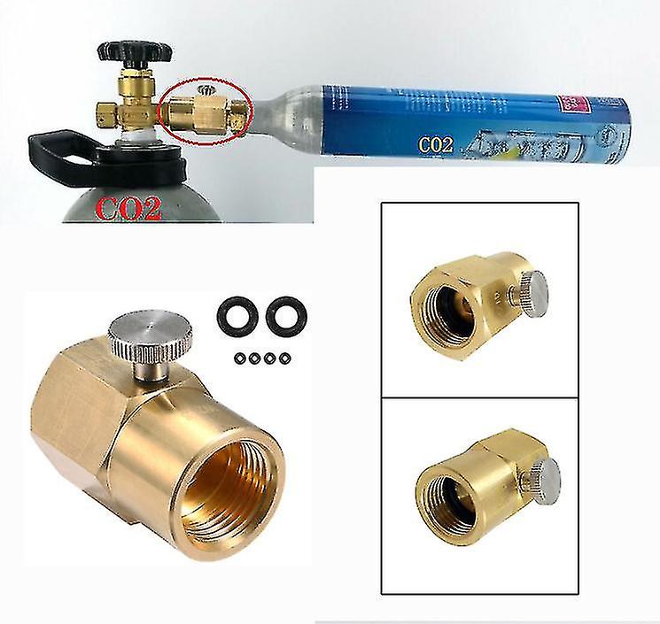 Soda Water Bottle Co2 Filling Connector Adapter Accessories， Australian Tr21-4 To G1/2