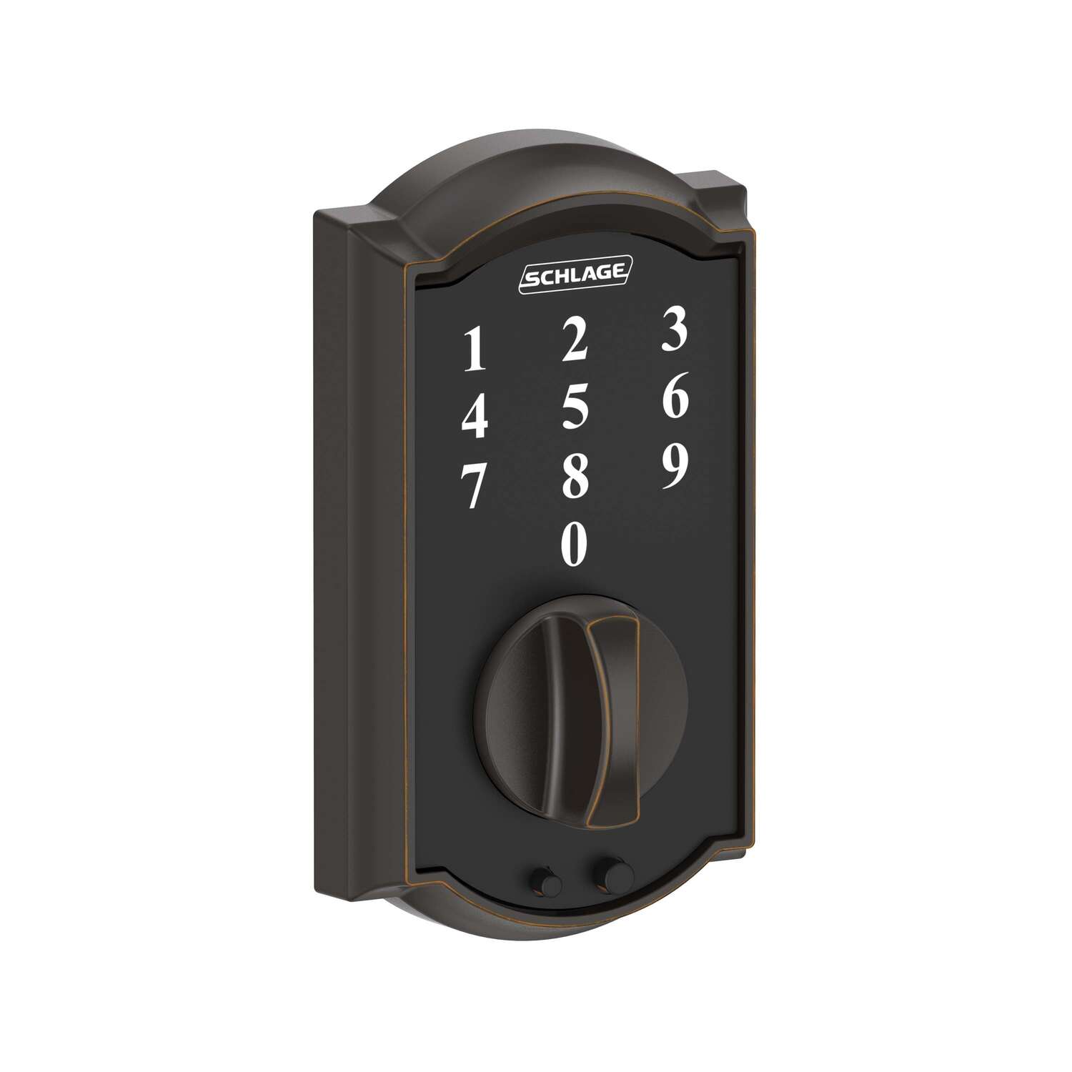 Schlage Aged Bronze Steel Touchscreen Deadbolt