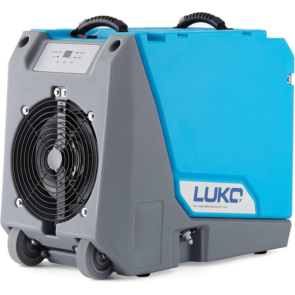 Edendirect 180 pt. 6000 sq.ft. Commercial Grade Dehumidifier in Blue with Pump Drain Hose for Warehouse and Job Sites ZJOL-R180P