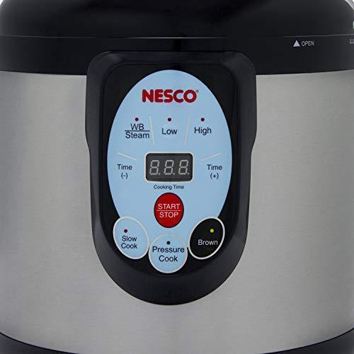 NESCO NPC-9 Smart Pressure Canner and Cooker, 9.5 quart, Stainless Steel