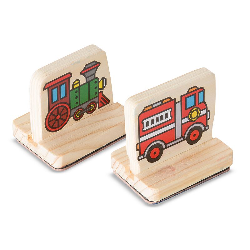 Melissa and Doug My First Wooden Stamp Vehicles Set