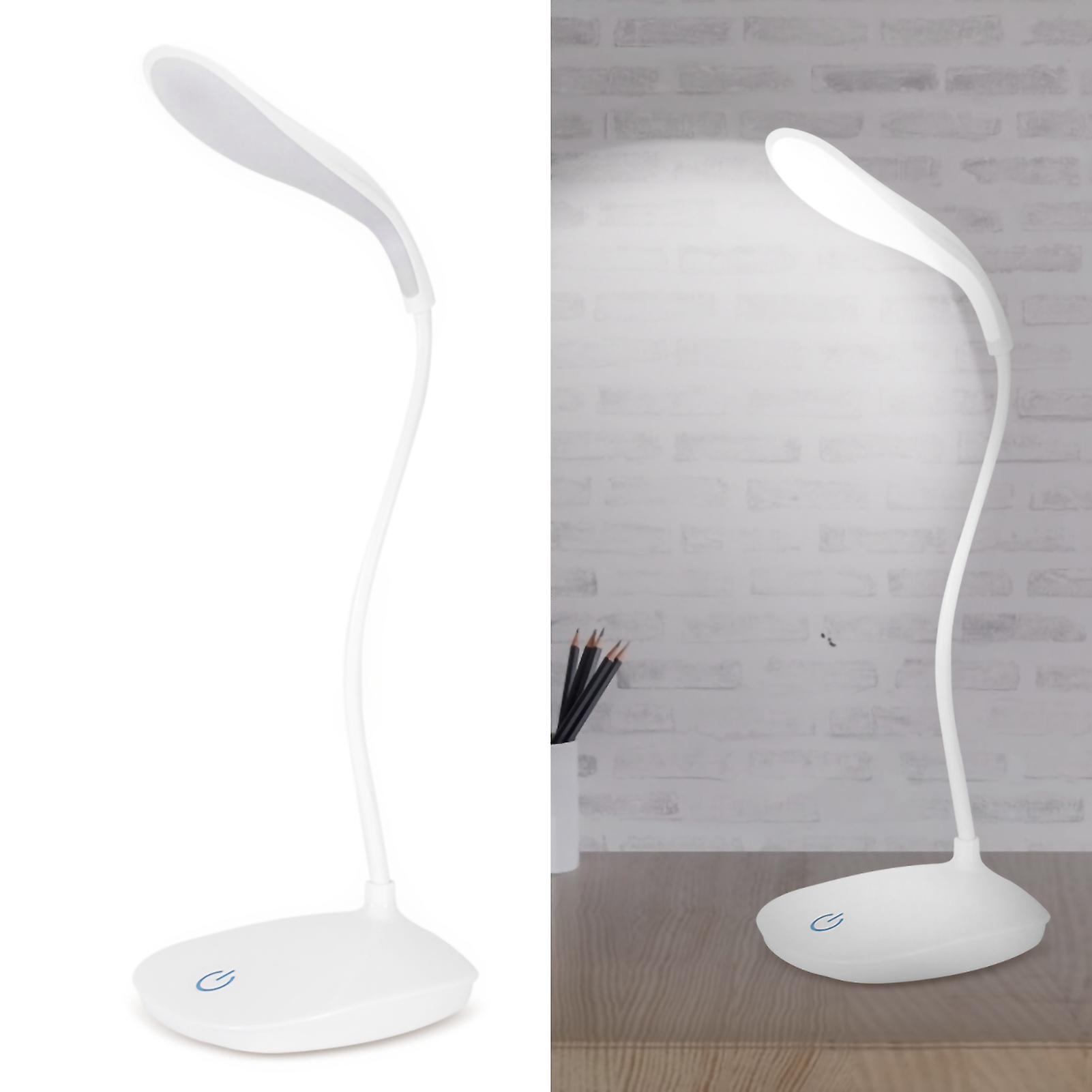 Usb Flexible Neck Led Desk Light Dimmable Touch Switch Night Reading Lamp