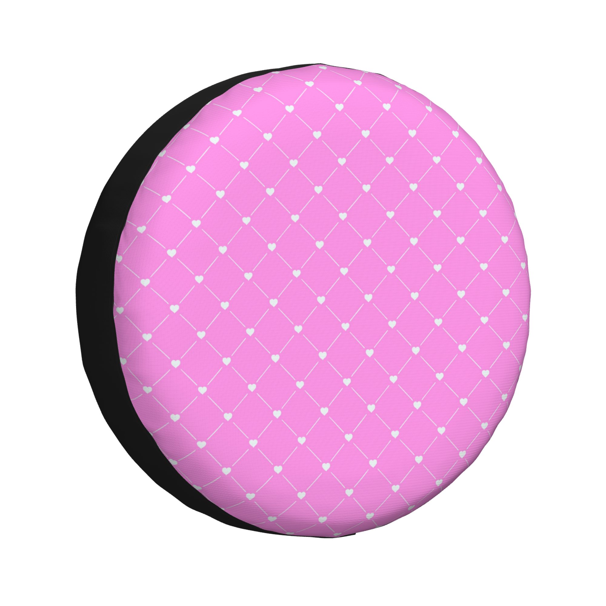 XMXY Pink Decorative Texture Spare Tire Cover，Universal Waterproof Cover for Jeep RV Tire Wheel Protection 14 inch