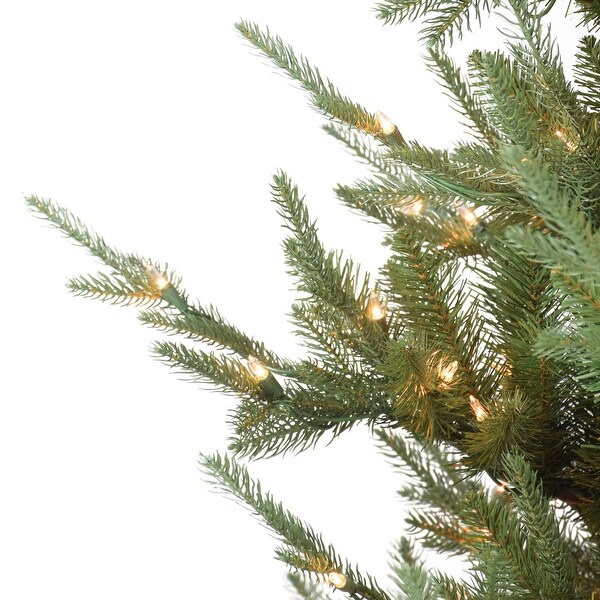 Puleo International PreLit 7.5' Hillside Spruce Artificial Christmas Tree