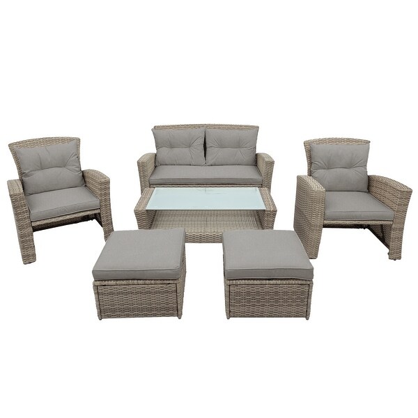 4 Piece Outdoor Conversation Set - Overstock - 37457944