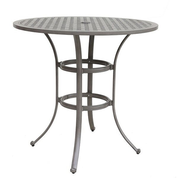 Ventura 42 Inch Cast Aluminum Round Bar Table